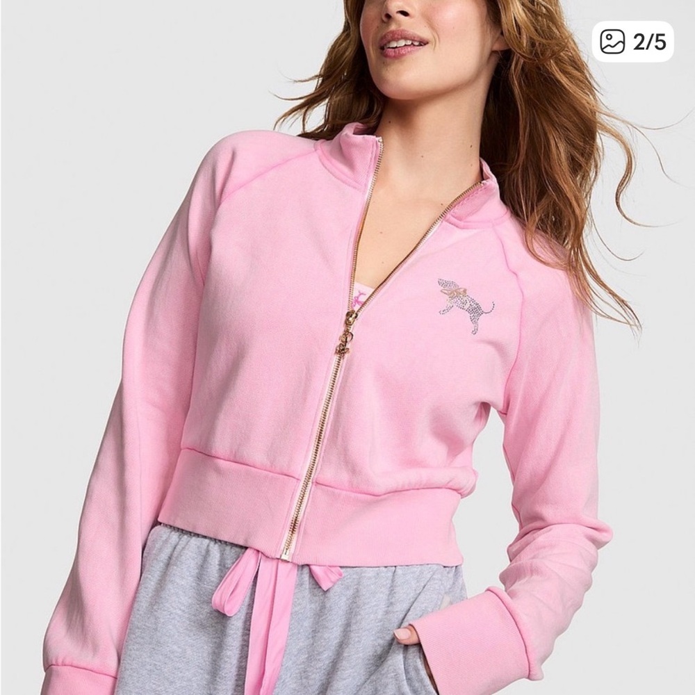 Victoria’s Secret PINK x LoveShackFancy Reissued Full-Zip Jacket